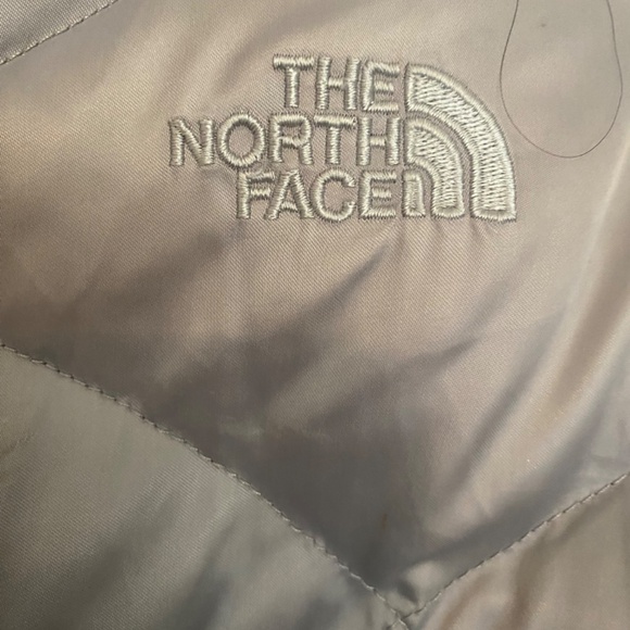 Silver grey The North Face coat Medium jacket - Picture 4 of 5